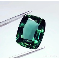 Amatista Verde 10,42 CT - Gema Certificada Talla Cojín - Piedra Preciosa Natural