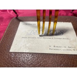 Peineta Antigua de Carey - Accesorio para Cabello Vintage con Estuche Original