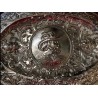 Bandeja Ovalada de Plata Estilo Renacimiento - Medallón con Guerrero 69x49cm