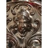 Bandeja Ovalada de Plata Estilo Renacimiento - Medallón con Guerrero 69x49cm