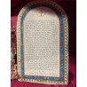 Vía Crucis Antiguo Policromado Estación XIV - Pieza Religiosa Ornamentada