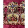Vía Crucis Antiguo Policromado Estación XIV - Pieza Religiosa Ornamentada