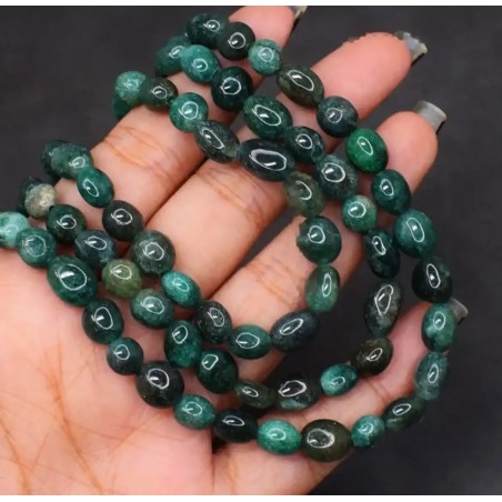Collar de esmeralda de 454 CT con 4 vueltas - Joya elegante
