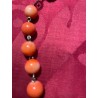 Rosario Antiguo de Filigrana de Plata con Cuentas de Coral Auténtico - Joya Religiosa