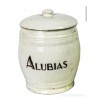 Antiguos Tarros de Cerámica Esmaltada para Alubias y Café - Cocina Vintage 20 cm