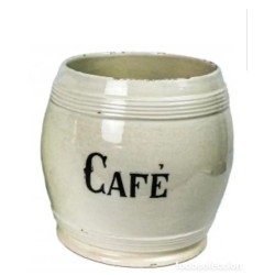 Antiguos Tarros de Cerámica Esmaltada para Alubias y Café - Cocina Vintage 20 cm