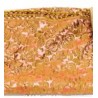Pareja de Cortinas Antiguas en Damasco Coral - Textil Decorativo Años 20-30