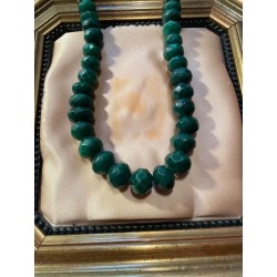 Collar de Esmeraldas Naturales Facetadas 713 Quilates - Gargantilla Piedras Preciosas