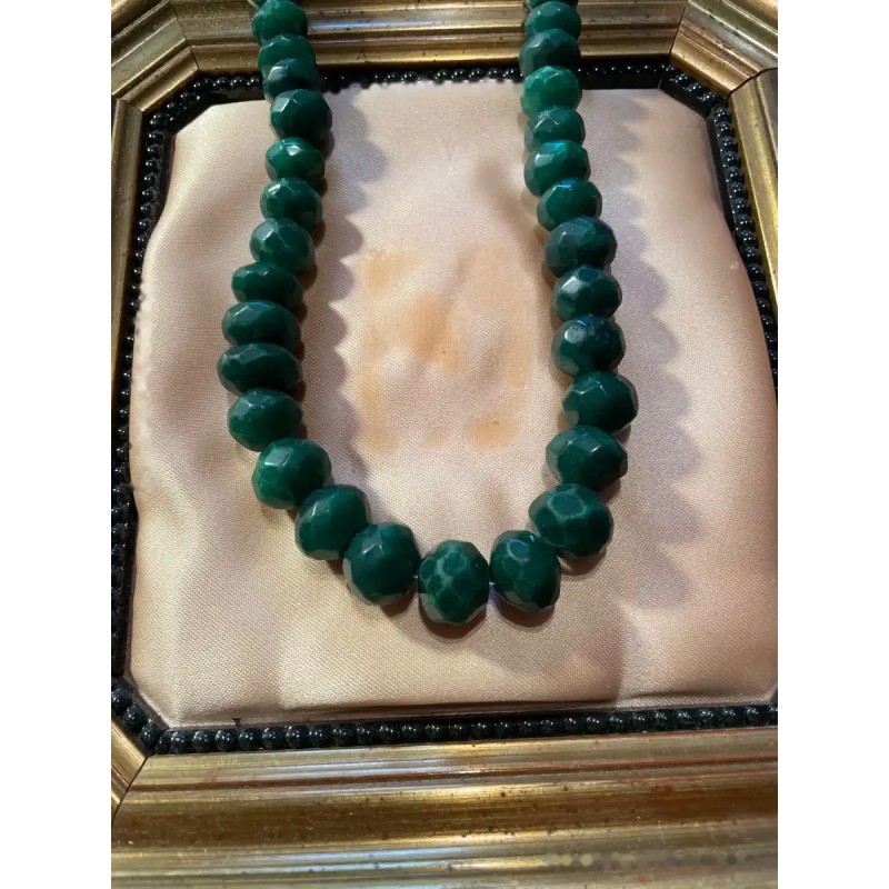 Collar de Esmeraldas Naturales Facetadas 713 Quilates - Gargantilla Piedras Preciosas
