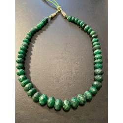 Collar de Esmeraldas Naturales Facetadas 713 Quilates - Gargantilla Piedras Preciosas