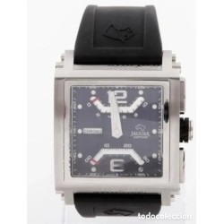 Reloj Jaguar Chrono Sapphire para Caballero - Diseño Cuadrado con Correa Caucho