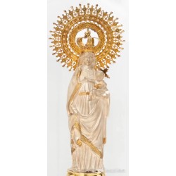 Escultura en plata de la Virgen del Pilar.