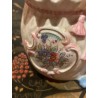 Figura Porcelana Biscuit Niño con Cesta - Centro de Mesa Vintage Estilo Meissen
