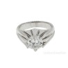 Anillo Solitario Oro Blanco 18K con Diamante 2.3 Quilates - Joya de Compromiso