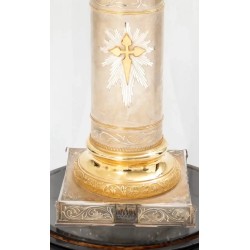 Escultura en plata de la Virgen del Pilar.