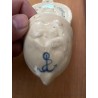 Pareja de Benditeras Antiguas en Cerámica - Pila de Agua Bendita Virgen de Ceballos