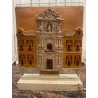 Terracota con la fachada del Palacio de San Telmo.