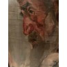 Retrato Expresivo - Óleo de Hombre con Marco Ornamental Antiguo