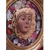 Virgen Rodeada de Flores - Obra Alegórica en Óleo