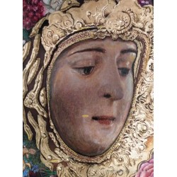 Virgen Rodeada de Flores - Obra Alegórica en Óleo
