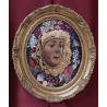 Virgen Rodeada de Flores - Obra Alegórica en Óleo