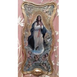 Inmaculada Concepción - Representación Celestial en Óleo
