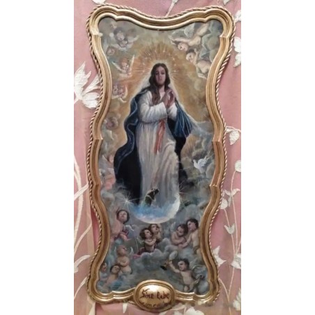 Inmaculada Concepción - Representación Celestial en Óleo