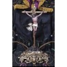 Cristo Crucificado - Escultura Escayola con Pedestal Ornamental