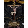 Cristo Crucificado - Escultura Escayola con Pedestal Ornamental