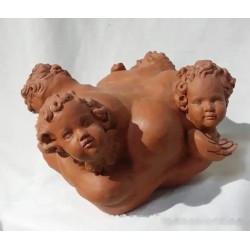 Grupo Escultórico de Querubines - Escultura en Terracota