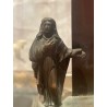 Crucifijo Antiguo Calvario con Cristo y Figuras - Pieza Religiosa Coleccionable
