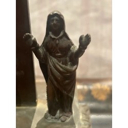 Crucifijo Antiguo Calvario con Cristo y Figuras - Pieza Religiosa Coleccionable