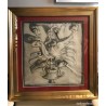 Pintura a carboncillo, dibujo detallado de figura