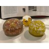 Conjunto de Tres Pisapapeles de Cristal de Murano - Decoración Vintage Coleccionable