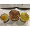 Conjunto de Tres Pisapapeles de Cristal de Murano - Decoración Vintage Coleccionable
