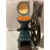 Antiguo Molinillo de Café Original - Pieza Decorativa Vintage Azul con Manivela