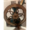 Antiguo Molinillo de Café Original - Pieza Decorativa Vintage Azul con Manivela