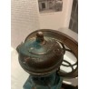 Antiguo Molinillo de Café Original - Pieza Decorativa Vintage Azul con Manivela