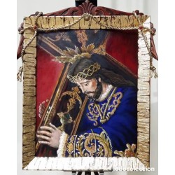 Óleo Cristo Nazareno El Abuelo - Cuadro Religioso Semana Santa Marco Dorado