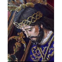 Óleo Cristo Nazareno El Abuelo - Cuadro Religioso Semana Santa Marco Dorado
