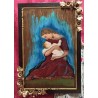 Virgen con Niño - Maternidad Sagrada Arte Sacro José Pulgar Marco Floral
