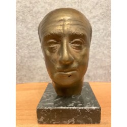 Busto del general Francisco Franco en bronce - Escultura histórica
