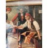 Obra de Arte Antigua - Oleo Original del Siglo XIX en Marco Dorado Ornamental
