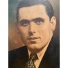 Retrato masculino en Madera, 40x29.5 cm