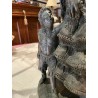 Escultura de Terracota Policromada - Maternidad Artística Vintage