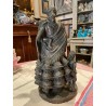 Escultura de Terracota Policromada - Maternidad Artística Vintage