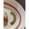 Bandeja Vintage de Cerámica con Escena Oriental de Camellos y Jinetes
