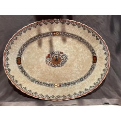 Bandeja Decorativa Vintage con Diseño Floral Intrincado - Estilo Inglés Tradicional