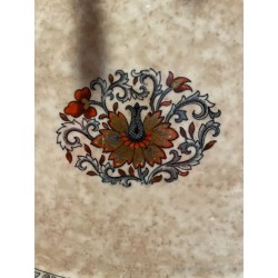 Bandeja Decorativa Vintage con Diseño Floral Intrincado - Estilo Inglés Tradicional