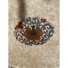 Bandeja Decorativa Vintage con Diseño Floral Intrincado - Estilo Inglés Tradicional
